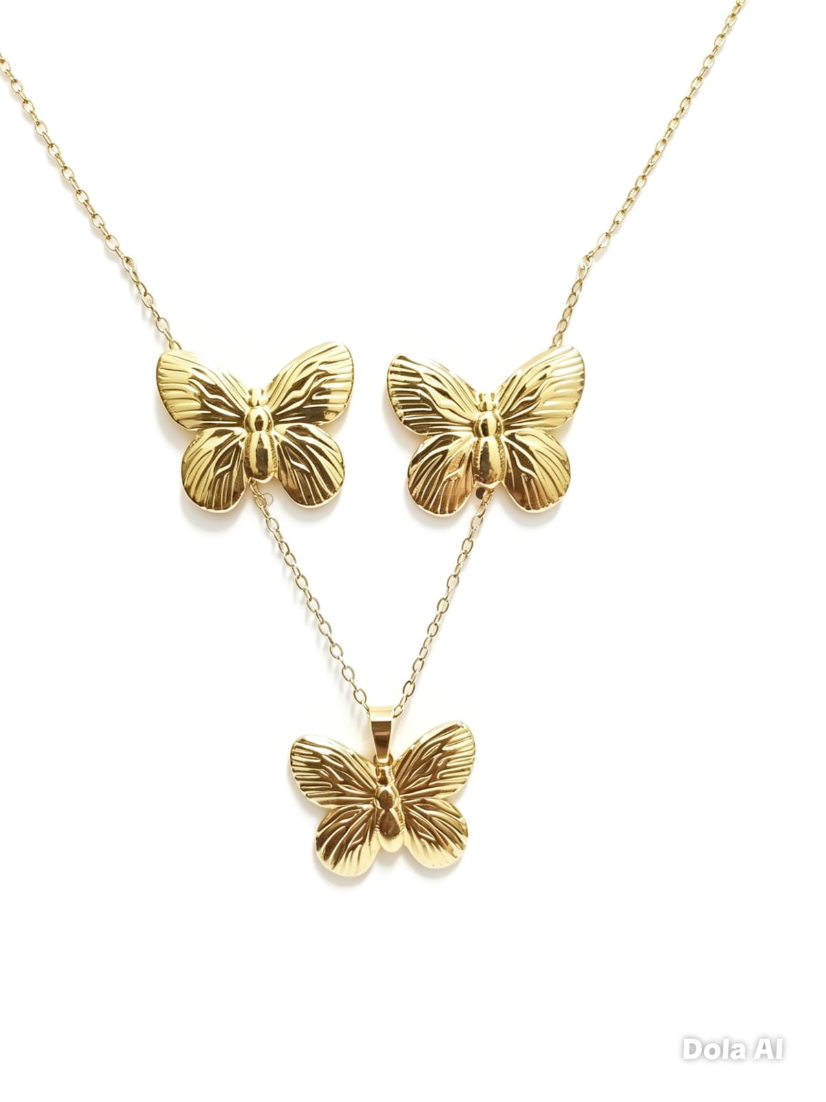Set Elegante Collar + Aretes Acero Inoxidable ✨