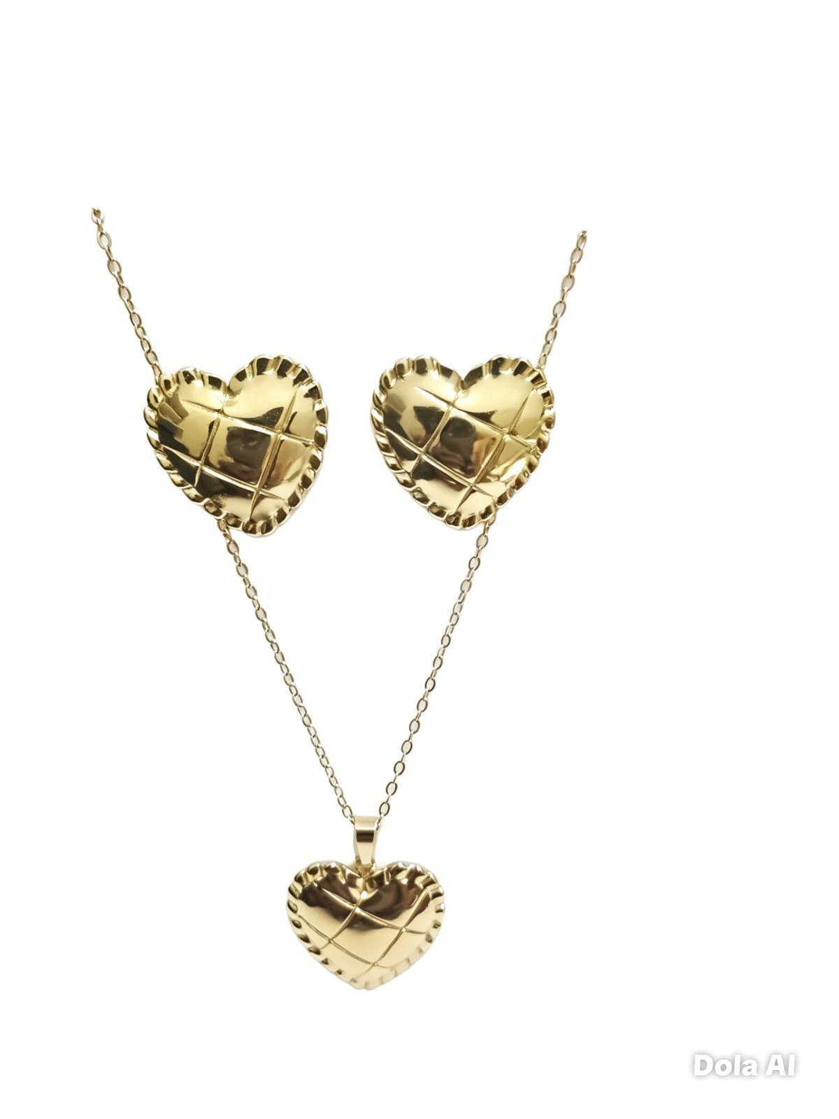 Set Elegante Collar + Aretes Acero Inoxidable ✨