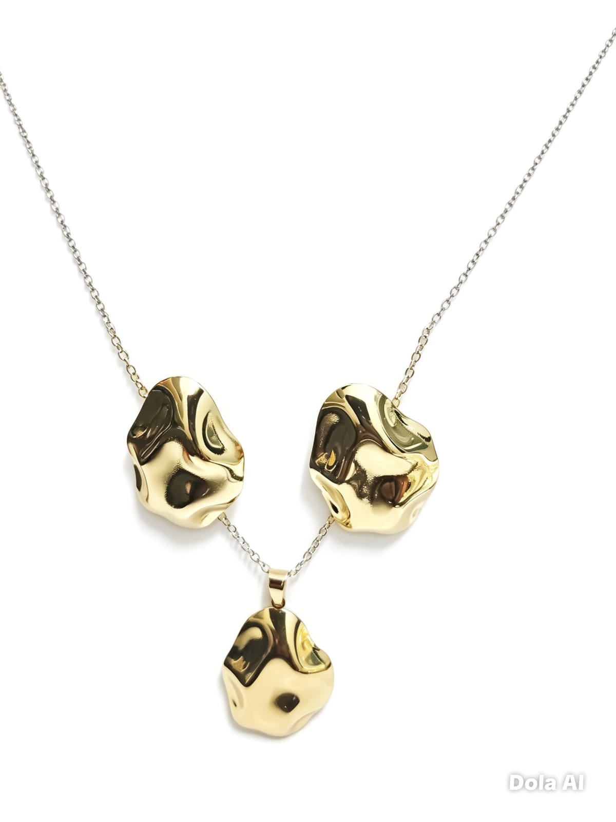 Set Elegante Collar + Aretes Acero Inoxidable ✨